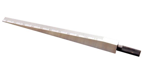 Messkeil aus Stahl mattverchromt Messbereich 0,5-11,0 mm