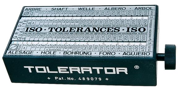 ISO-Toleranzenschlüssel Tolerator, Kunststoffgehäuse 110x60x30 mm