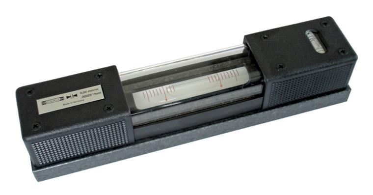 Präzisionswasserwaage im Etui 160 mm Empf. 0,3 mm/m mit prismatischer Sohle