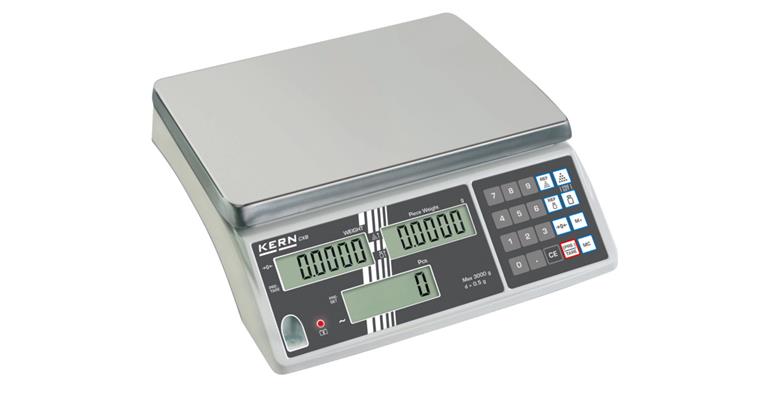 Counting scale CXB 3K0.2 battery and mains reading 0.2g weighing range max. 3kg