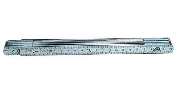 Gliedermaßstab Leichtmetall Länge 2 m Breite 14 mm Gliederzahl 10