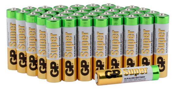 Alkaline batteries 40 pieces Micro (AAA) in a resealable economy pack