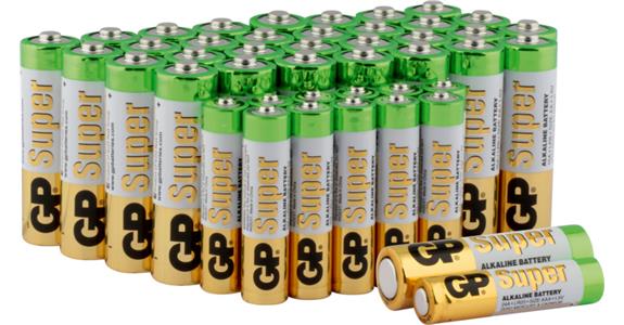 Alkaline batteries 32x AA and 12x AAA in resealable economy pack