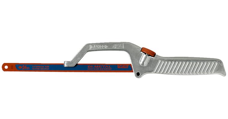 Metal saw bow with SANDFLEX® saw blade for 250 and 300 mm saw blade length