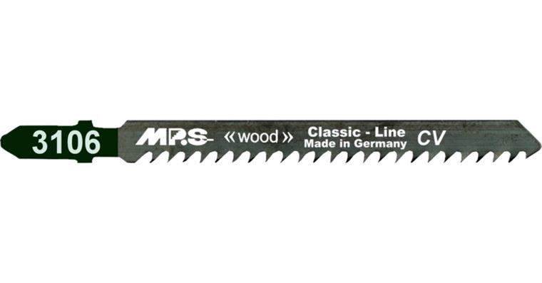WS steel jigsaw blade for wood pack=5 pcs effective length 75 mm 8 tpi