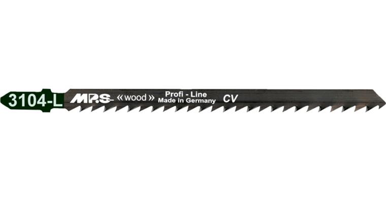 Jigsaw blade long for wood pack=5 pcs effective length 110 mm 6 tpi