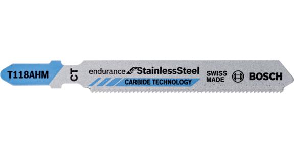 Stichsägeblatt T 118 EHM Endurance for Stainless Steel Pack = 3 Stück