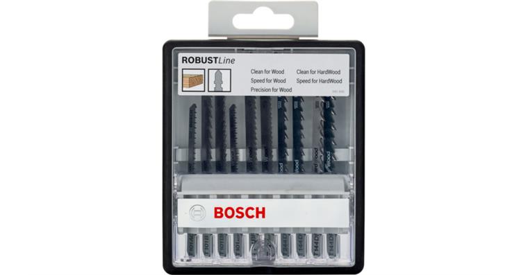 Jigsaw blade set 10 pieces Robust Line Wood Expert
