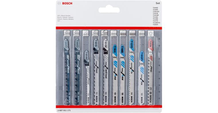 Jigsaw blade set 10 pieces All in One