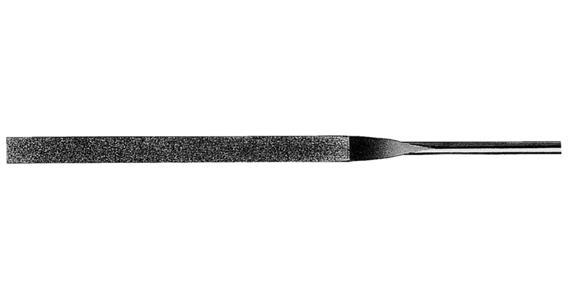 Diamant-Nadelfeile flachstumpf D 126 mittel Länge 140 mm Schaft-Ø 3 mm