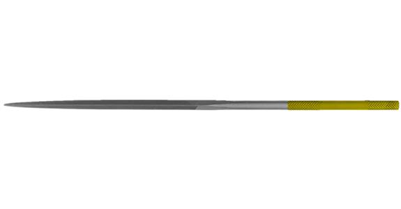 CORINOX®-Nadelfeile dreikant für VA-Stahl exotische Legier. L=180 mm S-Hieb 2