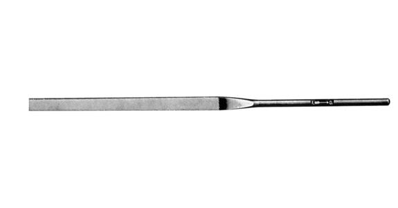 Präzisions-Nadelfeile flachstumpf Länge 140 mm Hieb 2