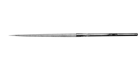 Präzisions-Nadelfeile dreikant Länge 140 mm Hieb 2