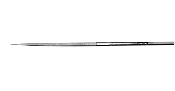 Präzisions-Nadelfeile vierkant Länge 140 mm Hieb 1