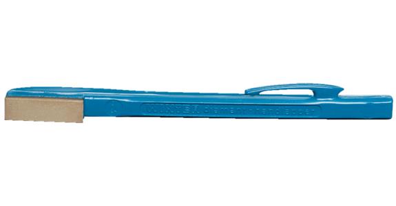 Diamant-Handläpper mit Kunststoff-Griff D46 Kunstharzbindung Belag 30x9 mm blau