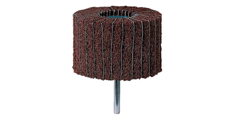 POLINOX® non-woven abrasive synthetic corundum 80x50 mm shank dia. 6 mm grit 180