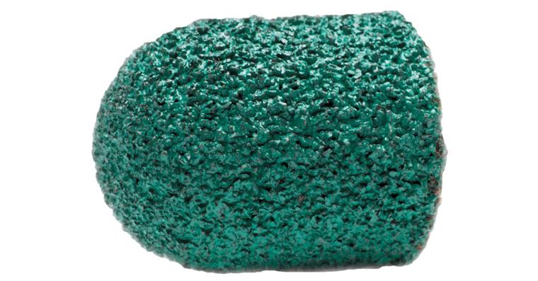 Schleifkappe Ø 7x13 mm NKS grün Walzenrund Korn 80