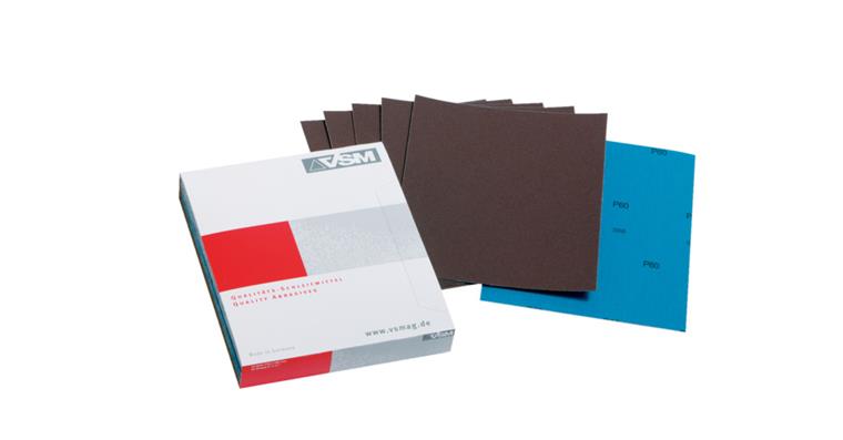 Corundum abrasive cloth assortment blue 10x grain 60/80/120/180/320 230x280 mm