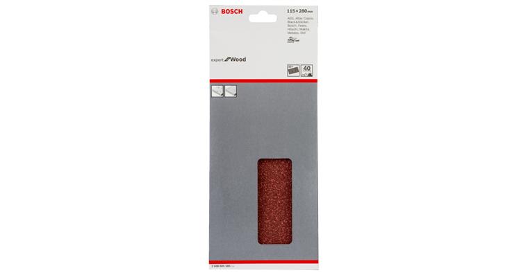 Schleifblatt Korn 120 ungelocht ohne Klettbelag 115x280 mm Pack=10 Stück