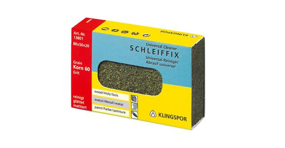 Universal-Schleifblock gummi-elastisch silikonfrei Korn 120 mittel 80x50x20 mm