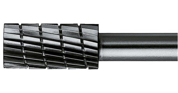 HSS-Frässtift Zylinderform (ZYAS) Schaft-Ø 6 mm Zahnung 1 Kopf-Øxlänge 10x13 mm