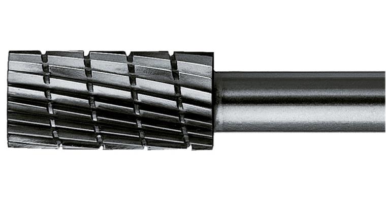 HSS bur cylindrical (ZYAS), shank dia. 6 mm serr. 3, head dia. x length 10x13 mm