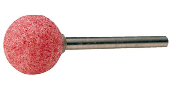 Schleifstift Kugel Schaft-Ø 3 mm Edelkorund rosa Ø 6 mm