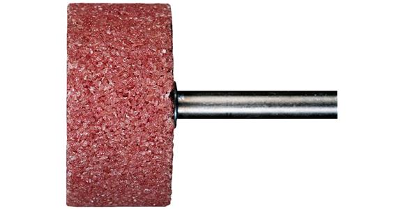 Zylinder-Schleifstift Edelkorund rosa Schaft-Ø 3 mm Körnung grob 46 ØxH 8x16 mm