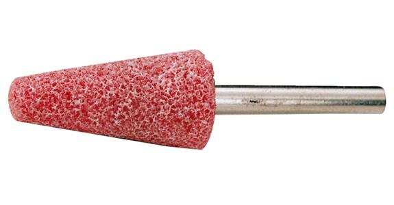 Kegel-Schleifstift Schaft-Ø 6 mm Edelkorund rosa Ø 25x70 mm