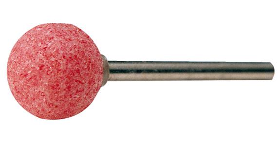 Kugel-Schleifstift Schaft-Ø 6 mm Edelkorund rosa Ø 32 mm