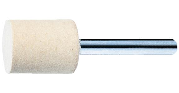 Filz-Polierstift Zylinder Schaft-Ø 3 mm Kopf-Øxlänge 10x14 mm