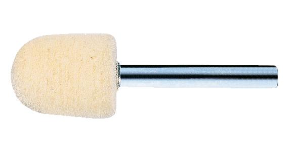 Filz-Polierstift Walzenrund Schaft-Ø 6 mm Kopf-Øxlänge 15x20 mm