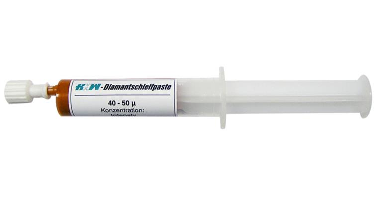 Diamant-Polierpaste Farbe orange Inhalt 20 ml Körnung 40 - 50 µ