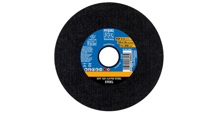 Free-hand cutting disc, straight, universal line PSF STEEL grit 60 115x1.0 mm