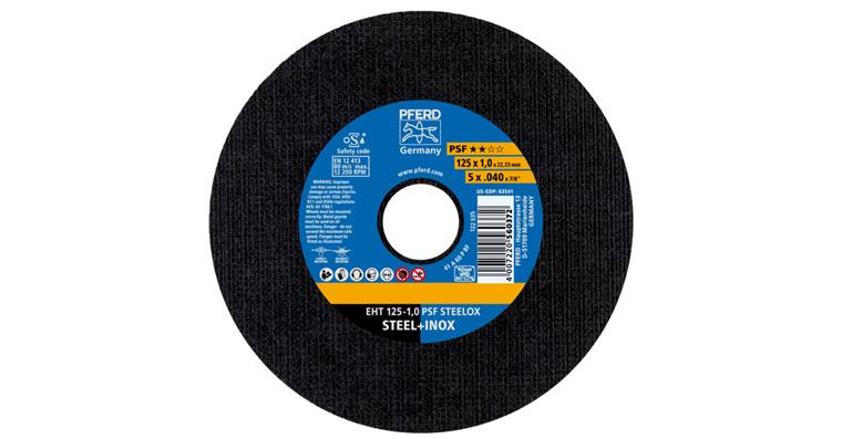 Free-hand cutting disc, straight, universal line PSF STEELOX grit 60 115x1.0 mm