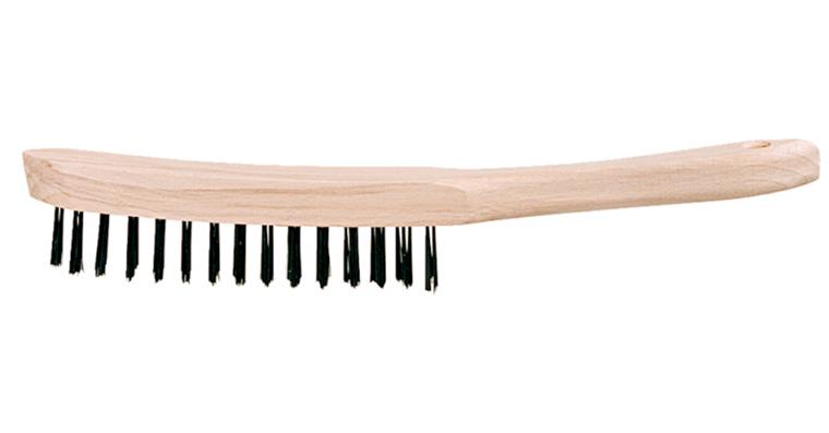 ATORN wire hand brush, cast steel wire 4 row