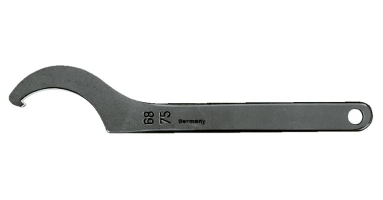 Hook wrench DIN 1810 A with lug special steel for nuts dia. 155-165 mm