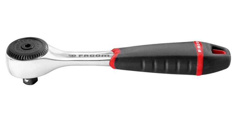 1/4 inch rot. head rev. ratchet DIN 3122 CV steel finely toothed length 117 mm