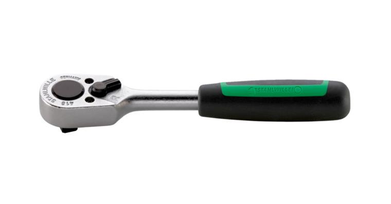 1/4 inch lever reversible ratchet DIN 3122/ISO 3315 22 teeth length 117 mm