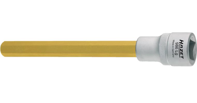 1/2 inch hex screwdriver bit chromium-vanadium steel long AF 7 x 100 mm