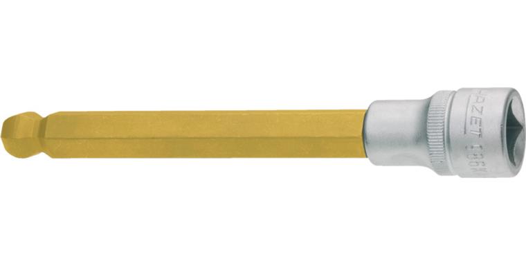 1/2 inch hex socket screwdriver bit long CV steel ball head AF 8 mm