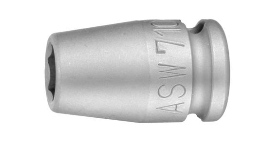 ASW Steckschlüsseleinsatz 19 mm, Antrieb 3/8' Länge 30 mm
