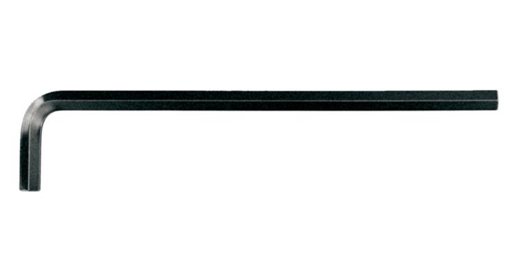 6kant Stiftschlüssel lang DIN 911 schwarz C60/C45 SW 2 mm