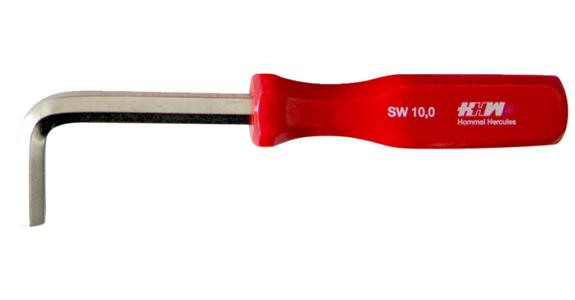 6kant-Stiftschlüssel mit Griff gebogen vernickelt CV-Stahl SW 8 mm
