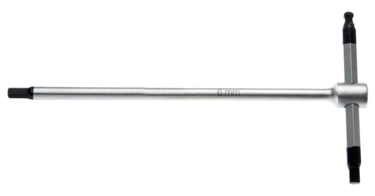 1051884203 6kant-Kugelkopf-Stiftschlüssel T-Griff Länge 126 x 65 mm SW 3