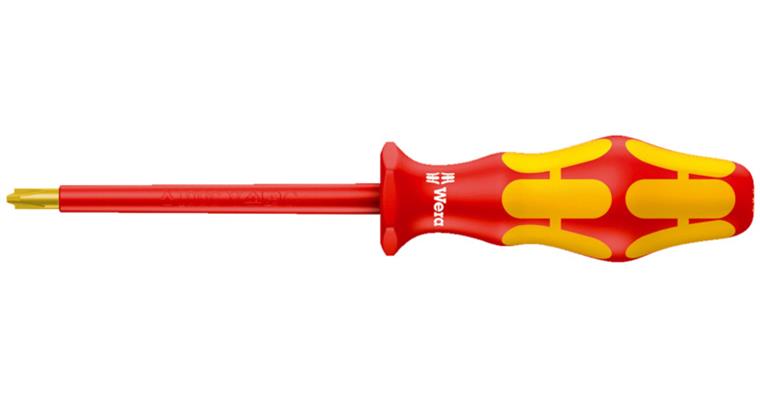 VDE-Elektriker-Kreuzschlitz-Schlitz-Schraubendr. PH1 3-Komponenten-Griff
