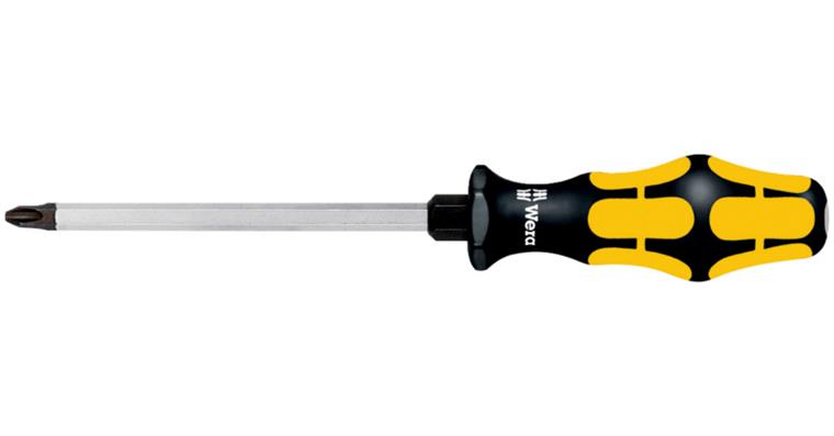 Phillips screwdriver hexagon shoulder screw chisel Kraftform handle PH 1x80 mm