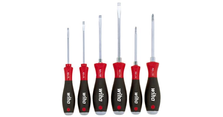 1052477104 Schraubendreher-Satz 6tlg. 6kt-Klinge SoftFinish-Griff Schlitz 3,5-6,5mm/PH1+2