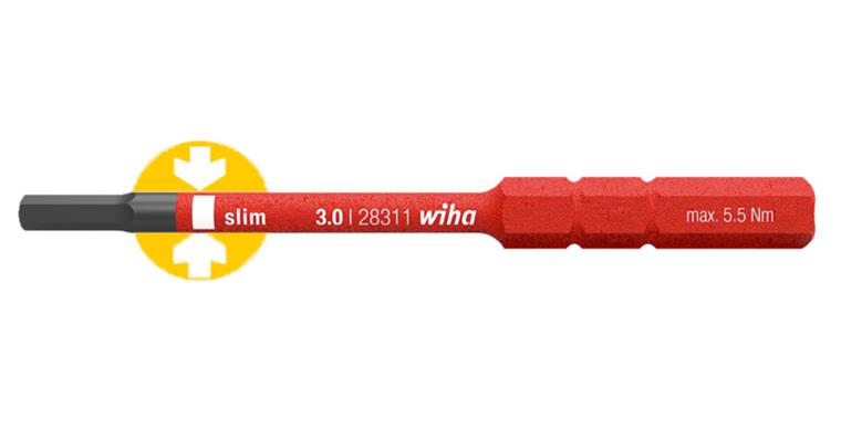 VDE-Wechselbit SW 4,0 x 75 mm für Handhalter 1052497 201 + 1055526 101-103