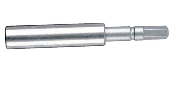 1/4Z Universal-Bithalter A 5,5 Edelstahlhülse Sprengring Dauermagnet Länge 72mm